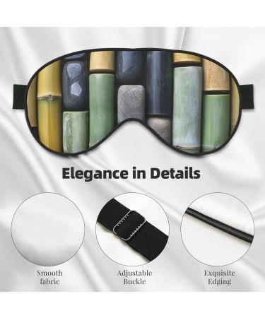Soft Stone Printed Eye Mask - Adjustable Light Blocking Sleep Mask Breathable & Double-Sided - International Shipping Available - Buy Online on GoSupps.com