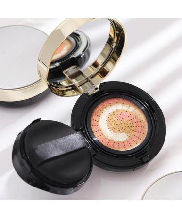 Triple Color Cushion Foundation Natural Coverage Cushion BB Cream Waterproof Foundation Moisturizing Oil Control Long Lasting Coverage for Face Blemishes - Buy Online on GoSupps.com