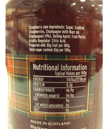  Mackays Mackays Strawberry with Champagne Marmalade Glass 340g (strawberries with champagne) - Buy Online on GoSupps.com