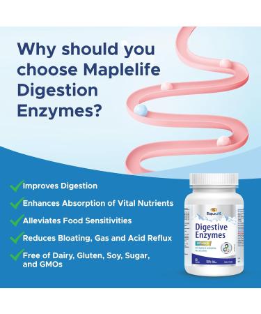 MapleLife Digestive Enzyme Complete - 90 capsules - Buy Online on GoSupps.com