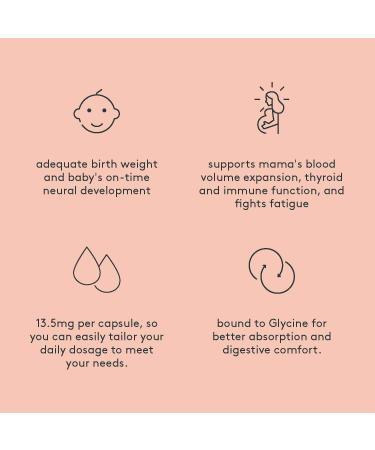 Iron Supplement for Prenatal & Postpartum Health - 60ct | Supports Thyroid, Immune System, Energy & Baby's Neural Development - Buy Online on GoSupps.com