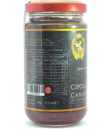 Red Onion Caramelled Onion From Tropea IGP De Luca Old Tradition Glass Jar 230g Fresh Worked 100% Italian Made in Calabria - Buy Online on GoSupps.com