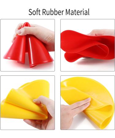 12pcs Colorful Spot Markers Set | Anti-Slip Rubber | 9 Inch | For Soccer, Football, Basketball Training | Kids School Teaching Tool - Buy Online on GoSupps.com