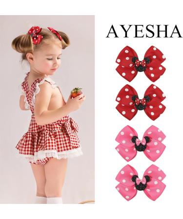 Hair Clips for Girls Hair Bows Girls Pink Hair Bows Hair Scrunchie for Women Girls Hair Accessories Cosplay Accessories for Carnival Headpiece Party Supplies (Pink D) - Buy Online on GoSupps.com