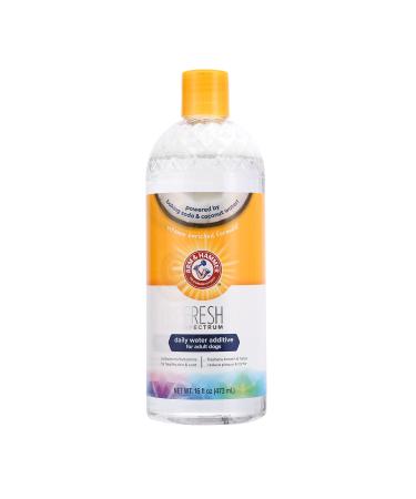 ARM & HAMMER Fresh Spectrum Coconut Mint Dog Water Additive 473ml Best Dental Care for Dogs Removes Plaque & Tartar Freshens Breath Gum & Teeth Cleaning No Brushing Easy to Use Pet Oral Hygiene - Buy Online on GoSupps.com
