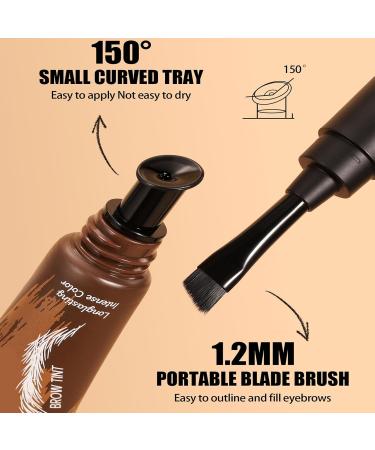 Eyebrow Dye for Women Eyebrow Tint for Women Waterproof Eyebrow Color SemiPermanent Waterproof Eyebrow Tint Dye for Beauty Makeup Cosmetics Women Natural Look 01 - Buy Online on GoSupps.com