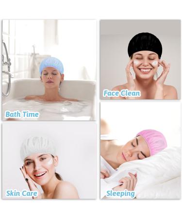 Buy Jeffdad 4-Piece Hair Network Sleep Caps Soft Adjustable Mesh Bonnet for Women in Pink White Light Blue & Black - Buy Online on GoSupps.com