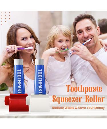 Set of 2 Rolling Tube Toothpaste Squeezer Dispenser Stand - Multicolor - Buy Online on GoSupps.com