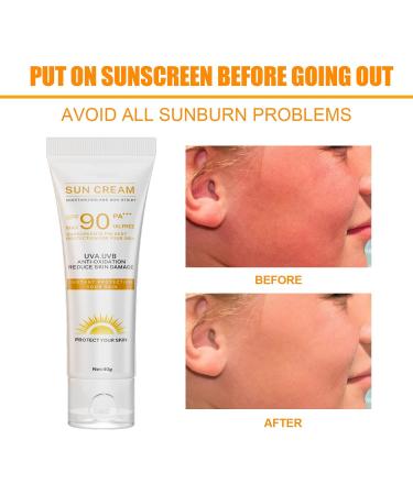 SUN Protect & Moisture Sun Lotion Cream with SPF90 (40g) Moisturising Suncream with SPF90 Advanced Sunscreen Protection Reduces Risk of Sun Allergies for Outdoor - Buy Online on GoSupps.com