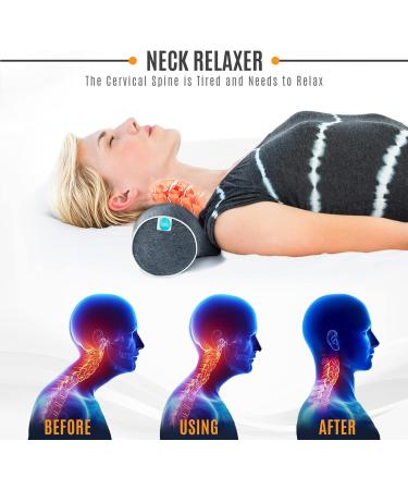 Kaieh Neck Stretcher - Memory Foam Cervical Neck Traction Pillow for Pain Relief and Support - Buy Online on GoSupps.com