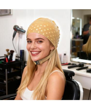 Beavorty Bonnet de Coloration Capillaire en Silicone Dor Bonnet de Teinture claircissant R utilisable avec Crochet Outil Coiffure Professionnel pour M ches Pr cises et Soins L huile - Buy Online on GoSupps.com