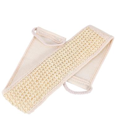 Bath Wash Strap  Loofah Back Scrubber Strap Exfoliating Back Strap for Shower Massage Plant Hemp and Sponge Body Back Washer for Men and Women  Skin Care Bathing Accessories