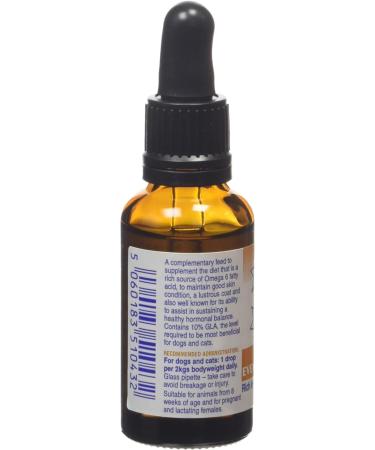 Dorwest Herbs Evening Primrose Oil Liquid for Dogs and Cats 30 ml 30 ml (Pack of 1) - Buy Online on GoSupps.com