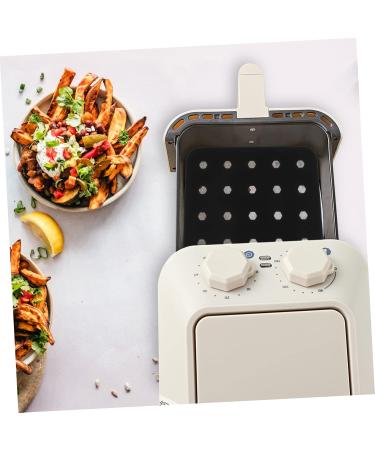 Alipis 1pc Air Fryer Pad Airfryer Air Fryers Round Baking Pan Reusable Kitchen Supply Placemat Food Grade 19X19X0.2cm Black - Buy Online on GoSupps.com