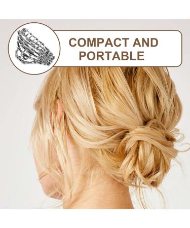 Beavorty Skeleton Metal Hair Clips Alloy Hair Clips Gunmetal Skull Metal Hair Clip Hair Styling Accessories for Thin Hair Punk - Buy Online on GoSupps.com