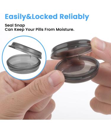 Buy WLLHYF 5 Packs Mini Pill Box - Portable Travel Pill Organizer - Compact Vitamin Holder (5 Black) - International Shipping Available - Buy Online on GoSupps.com