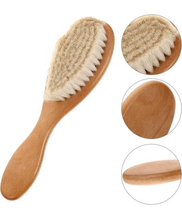 Kisangel Comb Cap Massaging Toddler Hair Brush - Natural Bristles, Wooden Massager for Kids - Perfect Gift for Baby Registry - Buy Online on GoSupps.com