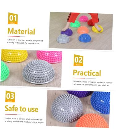 Hapinary Durian Ball Massage Balls - Deep Tissue & Trigger-Point Relief for Plantar Fasciitis - Fitness & Office Use - 16x16x8 cm Gray - Buy Online on GoSupps.com