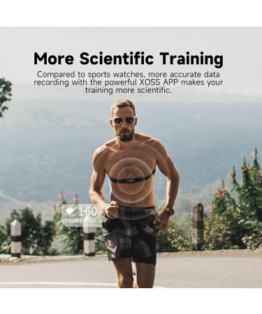 XOSS X2 Bluetooth Heart Rate Sensor - IP67 Waterproof Chest Strap Compatible with Strava Peloton Elite HRV & More - Buy Online on GoSupps.com