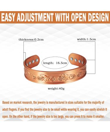 Magnetic Therapy Copper Bracelet for Men | Relieve Arthritis & Carpal Tunnel Pain - Buy Online on GoSupps.com
