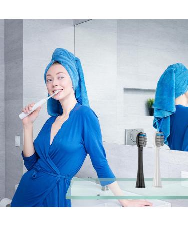 Replacement Flossing Toothbrush Heads (6-Pack) for Waterpik Sonic Fusion 2.0 SF-01 SF-02 SF-03 & SF-04 | Pisoniclea SF-Black - Buy Online on GoSupps.com