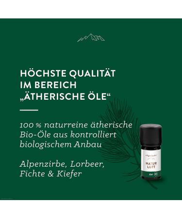 Allg gequelle Bio Fragrance Oil Mixture | 100% Essential Oils - Natural Air Freshener with Mountain Pine & Mint | Vegan Aroma Diffuser & Lamp | 5 ml - Buy Online on GoSupps.com