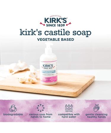 Kirk's Odor-Neutralizing Castile Liquid Hand Soap 4-Pack - Rosemary & Sage Scent | 12 Fl Oz Pump Bottle | Moisturizing Kitchen Hand Wash - Buy Online on GoSupps.com