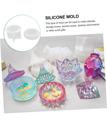 EXCEART 2pcs Storage Box Mold Lipstick Mold Silicone Mold Storage Case Organizer Mold Accessories Cake Mold 8.5X8.5X7CMx2pcs Pyramidx2pcs - Buy Online on GoSupps.com