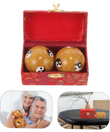 Tovinanna 2-Piece Massage Globe Baoding Balls with Bell | Meditation & Handball Training | Cloisonn Emile Fitness - Buy Online on GoSupps.com
