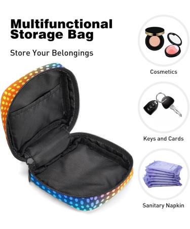Buy Women's Bonds Storage Bags - Colorful Abstract Circle Points Period Kit | Portable Feminine Product for Women & Girls - Buy Online on GoSupps.com