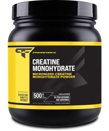 Primaforce Micronized Creatine Monohydrate Powder 500 Grams (1.1 Pounds) 1.1 Pound (Pack of 1)