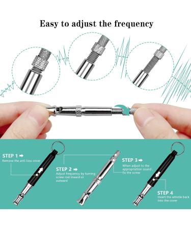 Adjustable Dog Whistle Set - Stop Neighbor's Barking & Train Your Dog - 2 Pieces with Lanyard | Professional Ultrasound Recall Training - Buy Online on GoSupps.com