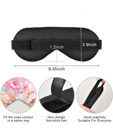 Haskirky Light Blocking Eye Mask - Breathable & Adjustable for Adults on Business Trips - Ideal for Yoga, Travel, Meditation - Deep Sleep Comfort - Paisley Flower Design - Buy Online on GoSupps.com