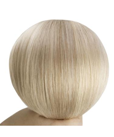 Youngsee Clip-In Hair Extensions - Real Remy Hair 30cm 80g Platinum & Ash Blonde Highlights Short 7PCS - Buy Online on GoSupps.com