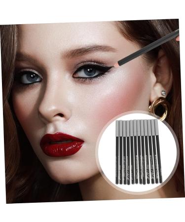  Beatifufu 12 Pieces Black Eyeliner 1 Makeup Eyeliner Eyebrow Pencil Pen Eyeliner Highlighter Pencil Drawing Eye Contour Highlight Girl Plastic Touch Up Pen - Buy Online on GoSupps.com