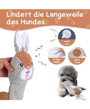 FWLWTWSS Interactive Dog Toys - Squeaker Snuff Toys for Stress Reduction & Food Intensity Training - Buy Online on GoSupps.com