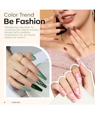 Modelones 32 Pcs Gel Nail Polish Set 28 Colors All Season Gel Polish Kit with Glossy& Matte Gel Top Coat No Wipe Base Coat Nail Primer Orange Red Purple Pink Black White Classic Colors Nails DIY A1-Multicolors - Buy Online on GoSupps.com