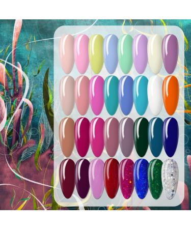 JODSONE Gel Nail Polish Kit - 32 Colors with UV Light | DIY Manicure Set & Nail Art Tools for Women - Buy Online on GoSupps.com