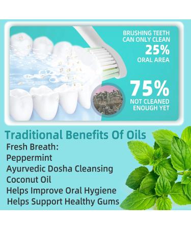 Huile de coco pour les dents huile de coco pour les dents 237 ml Coconut Pulling Oil huile de coco pour les dents avec gratte-langue - soins bucco-dentaires naturels haleine fra che blan - Buy Online on GoSupps.com