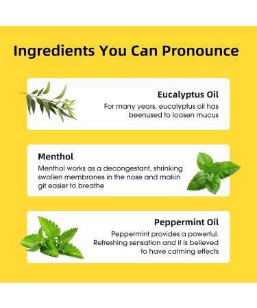 Herb Island 2 in 1 Nasal Stick Inhaler, Nose Refreshing VapoInhaler, Essential Oil Rub, On-The-Go, Freshing, Focus, Awake (3 PC Mint) - Buy Online on GoSupps.com