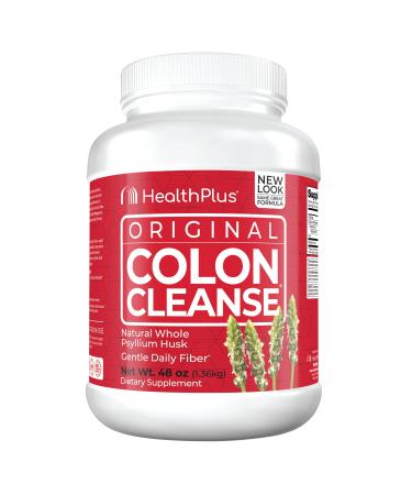 Health Plus Colon Cleanse - Natural Daily Fiber - Gluten Free, Detox, Heart Healthy (48 Ounces, 194 Servings)