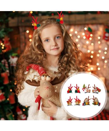 FRCOLOR 4 Pairs Antler Hair Clip Deer Antler Hairpin Xmas Theme Hair Accessory Hair Accessories for Girls Hair Toppers Hair Decoration Antler Barrettes Three-dimensional Decorate Ball Abs - Buy Online on GoSupps.com