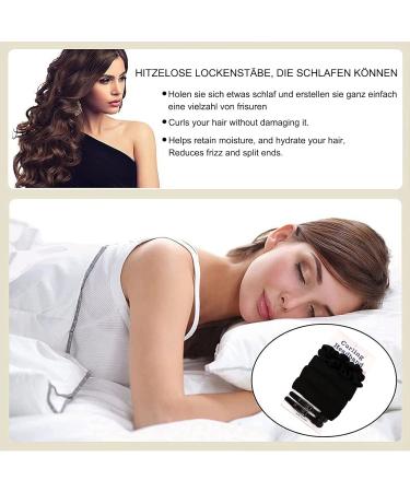 Heatless Lock Winder Curls - Non-Slip Silk Curling Band & Hairpin | Damage-Free Black Curly Hair Solutions - Buy Online on GoSupps.com