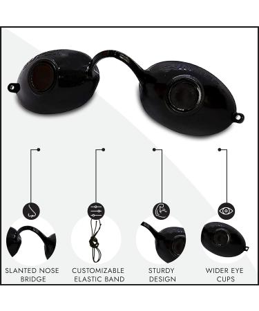 Super Sunnies FDA Compliant UV Eye Protection Tanning Bed Goggles Black - Buy Online on GoSupps.com