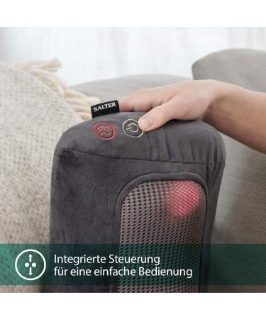 Salter Shiatsu Massage Pillow - Deep Tissue Massage Device with Heat for Back Shoulders Legs & Lumbar Relief | Targeted Muscle Relaxation - Buy Online on GoSupps.com