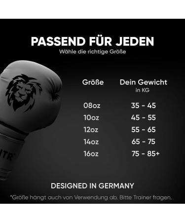 Fightr Boxing Gloves - Optimal Stability for Men & Women | 8-16 oz for Boxing MMA Muay Thai Kickboxing & Martial Arts | Includes Carrying Bag | All Black - Buy Online on GoSupps.com