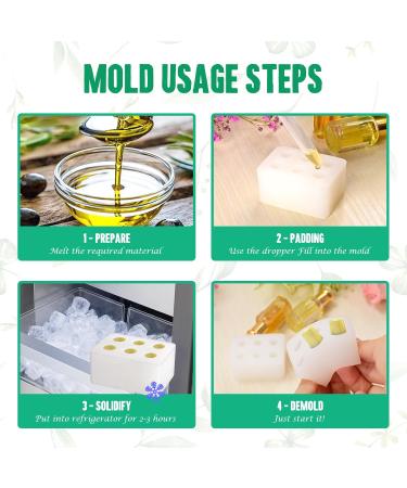 Reusable Silicone Suppository Molds Kit - 2ML 4 Mold Trays & 10 Droppers | International Shipping Available - Buy Online on GoSupps.com