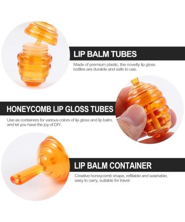 TOYANDONA Lot de 10 Tubes de Brillant L vres Vides 5 Ml Design Nid d'Abeille Plastique Transparent et Marron R utilisables pour DIY Maquillage Voyage et Usage Quotidien - Buy Online on GoSupps.com
