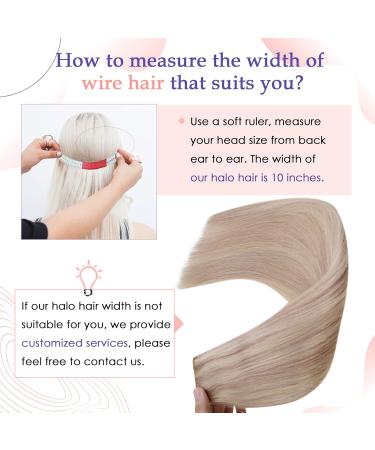 Vivien Real Hair Wire Extensions - Remy Blonde Wire Extensions #18/613 - 40cm 80g Ash Blonde Highlights - Buy Online on GoSupps.com
