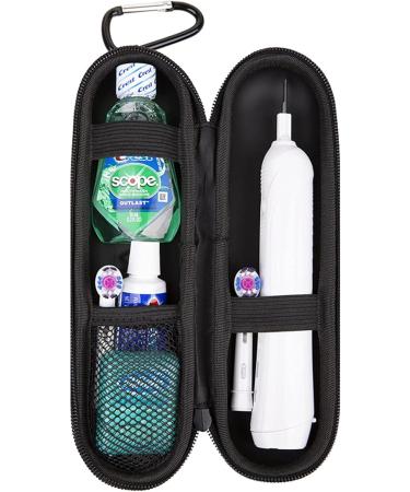 Chenkee Portable Hard Shell Travel Case for Oral-B Toothbrush - 2 Pieces EVA Travel Etui (Black) - Buy Online on GoSupps.com